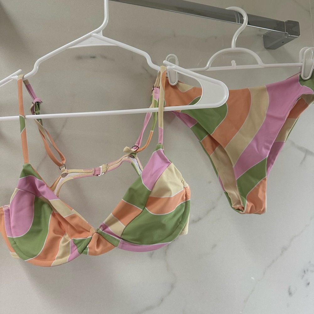 Aurielle Pastel Swirl Bikini Set